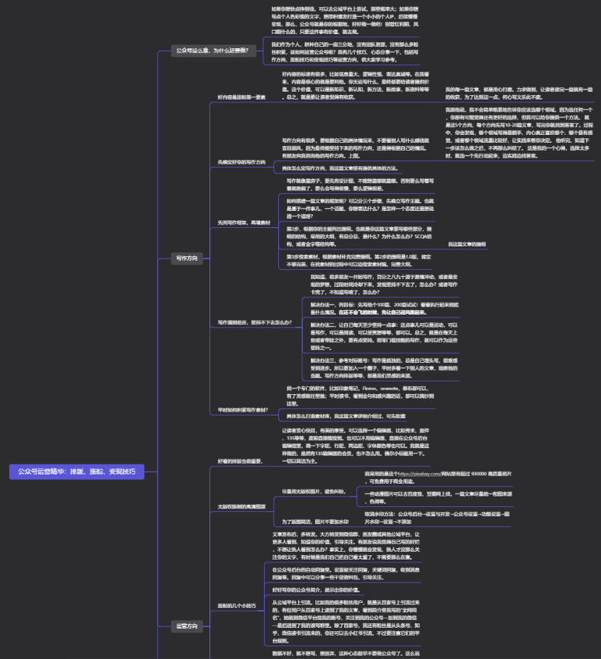 副业赚钱_公众号运营经验10条，含写作、排版、变现、涨粉技巧，手把手教流程，尽快写作变现_副业教程