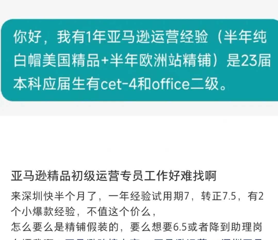 副业赚钱_就业环境极度紧张，深圳6年亚马逊运营找不到工作！_副业教程