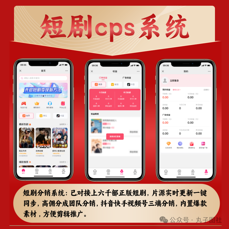 副业赚钱_短剧分销项目如何变现，教你搭建短剧cps平台拿80-90的高佣金_副业教程