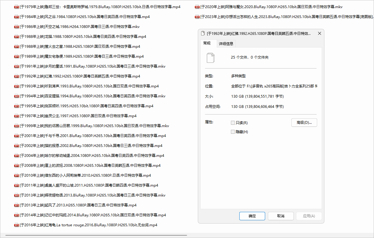 图片[1]-吉卜力工作室全系列25部特效字幕x265高码收藏版（130GB）-咕噜噜柠檬网