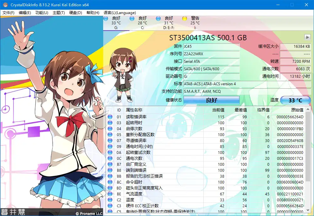 图片[5]-硬盘检测工具 | CrystalDiskInfo(v9.9.1)&CrystalDiskMark(v9.0.3)&CrystalMark Retro(v2.1.0)&CrystalMark3D25(1.0)-咕噜噜柠檬网